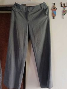 Elegant Grey Trousers Bell Bottom Style