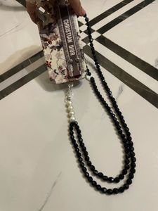 Crystal Beaded Sling With Phone Lanyard Patch