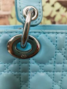 Lady Dior 100%Original Light Blue
