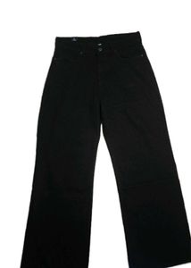 Wide Leg, High Rise Black Pants, NewMe,