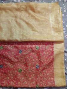 Pink Banarasi Style Saree