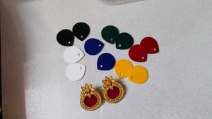 trendy stylish colour changable earring and studs