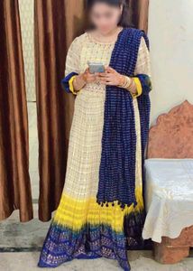 Woman Gown With Dupatta Set
