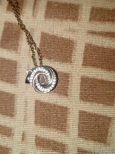 Sparkling Swirl Pendant Necklace