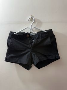 Old Navy Black Twill Shorts
