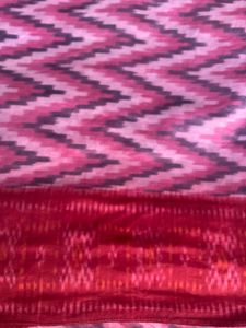 Pure Silk Patola Chevron Woven Fabric