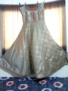 SILVER GREY GOWN..