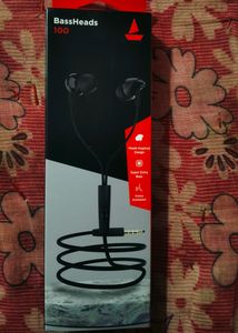 boAt BassHeads 100 M Black Wired Earphones