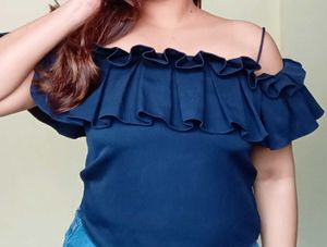 Ruffle Off-Shoulder Top