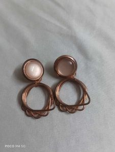 Asymmetrical Rose Gold Earrings