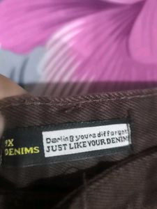 Brown Wide Leg Jeans