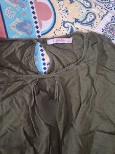 Olive Green Casual Dress