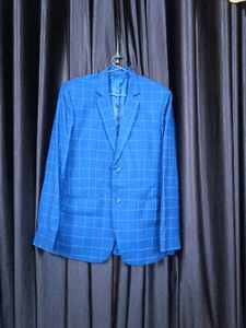 Navy Blue Blazer With Insert Pockets