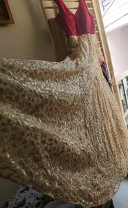 stitched gown used only twice L size