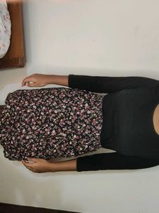 Colourblock A-line Dress