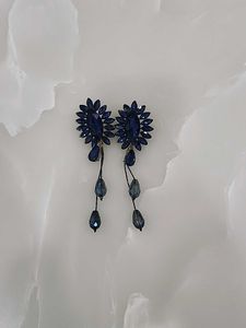 Elegant Blue Drop Earrings