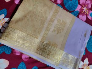 Elegant Gold Saree