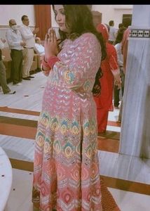 Elegant Embroidered Ethnic Gown