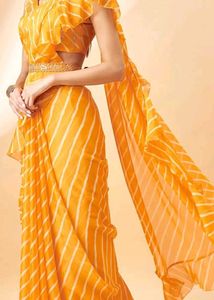 Elegant Striped Saree