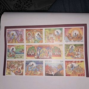 2017 mint sheet of Ramayana 11 stamps