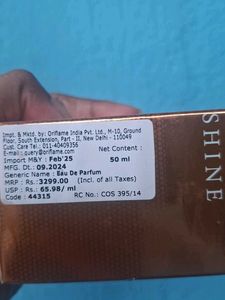 Oriflame Infinity My Sun Eau De Pefume
