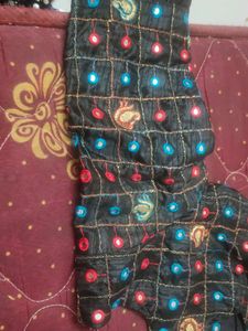 Embroidered Black Blouse