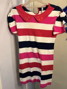 Striped Peter Pan Collar Dress