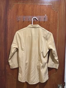 Khaki Button-Down Top