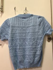 Sky Blue T-Shirt for Regular Wear