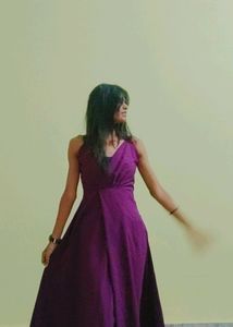 Wine Colour Dress