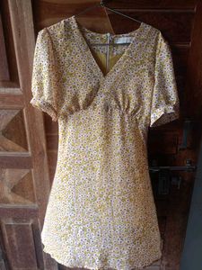 Floral V-Neck Mini Dress