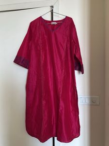 Elegant Pink Kurta - Fabindia