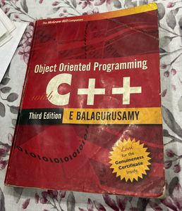 | Object Oriented Programming With C++ By E Balagurusamy | Freeup
