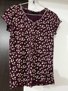 Fig Floral Printed Women T-shirt