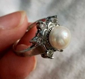 Real Pearl Silver Ring TARNISH FREE
