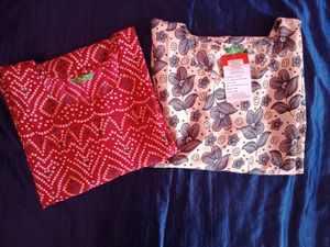 Combo Two Kurta Sets Lovely Outfit From Myntra Bra