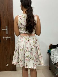 Floral Print Fit &amp; Flare Dress