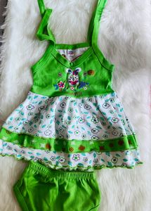 New Cotton Frock For 3-6 Months