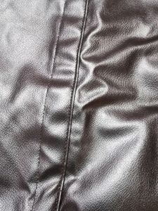 Black Midi Leather Skirt
