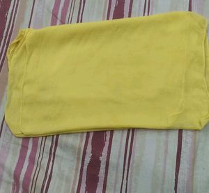 Yellow Embellished Garara 3 Pic Set