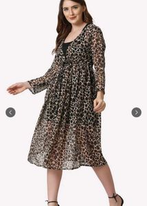 Leopard Print Long Shrug