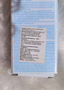 TOCOBO Cotton Soft Sun Stick SPF50