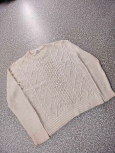 Cream Cable Knit Sweater