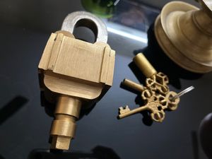 BRASS BLESSINGS VINTAGE PADLOCK 🔐