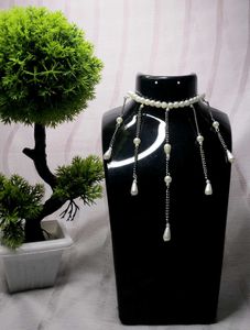 Korean Asthetic Pearl Drop Choker