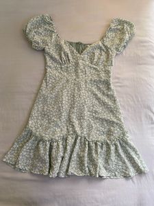 Floral Print Mini Dress Size Xs