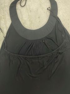 Black With Beeds Top