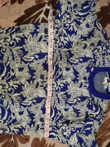 Sweater - Blue And While Printing Cozy &amp; Warm