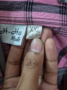 Pink Plaid Shirt