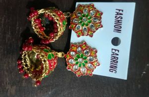 Red Jhumka